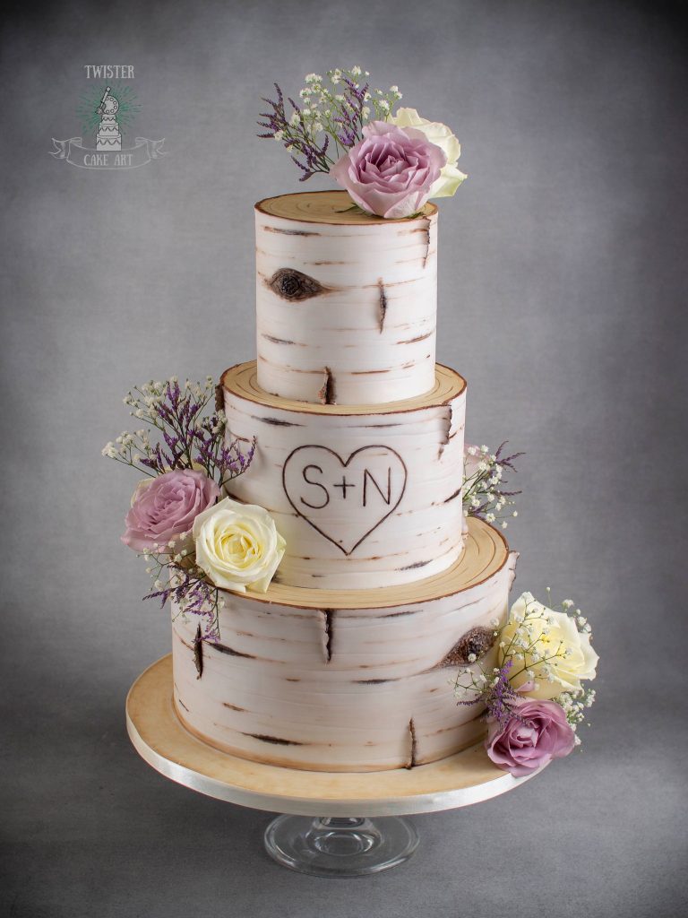 Koivupölli hääkakku